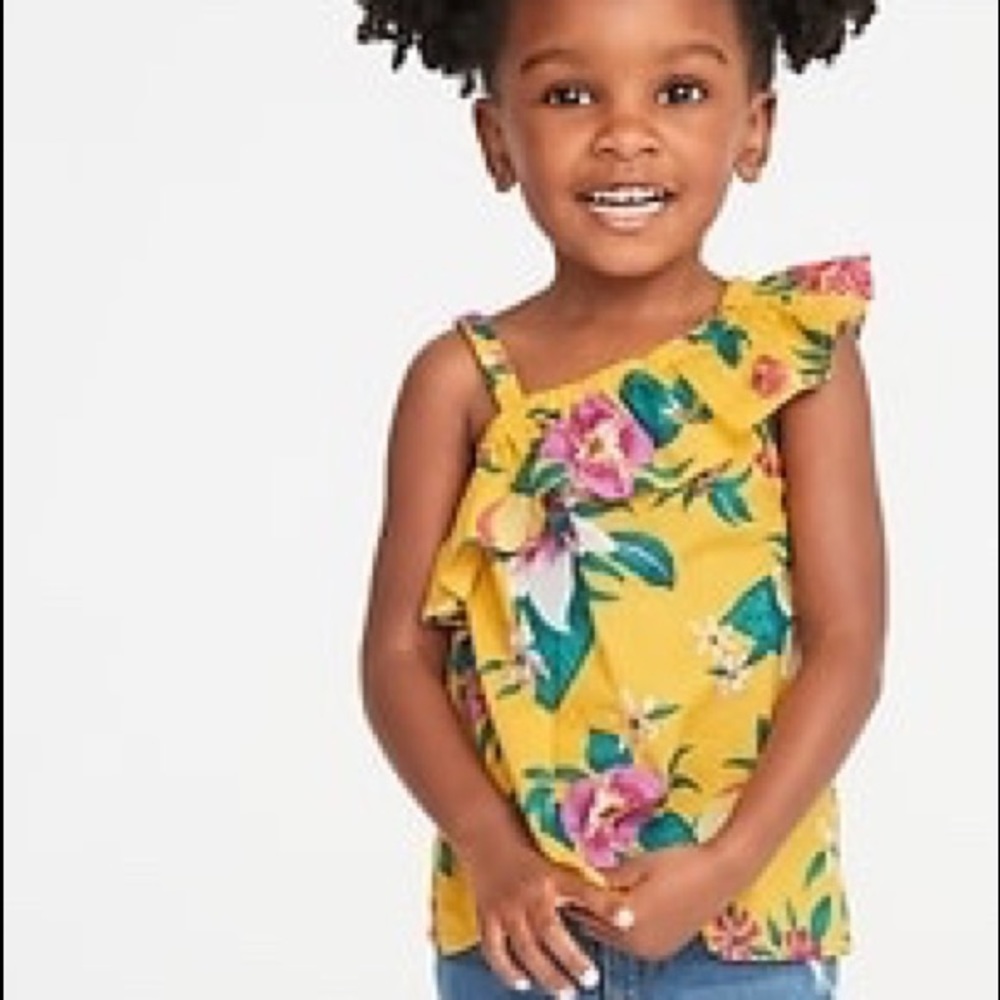 Beautiful Floral yellow top size 12-18 month